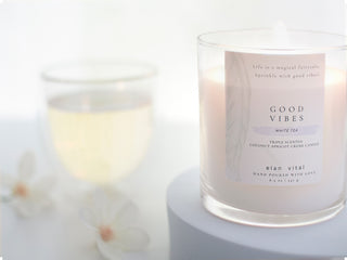 White Tea | Good Vibes | Elan Vital Studio | Candles | Soaps | Hand Poured Candles | Candle Maker | Soap Maker