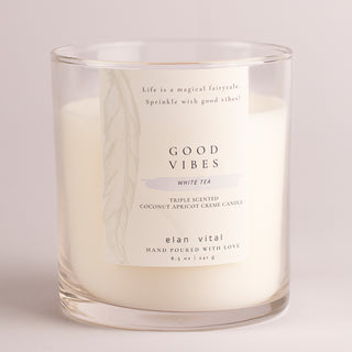 White Tea | Good Vibes | Elan Vital Studio | Candles | Soaps | Hand Poured Candles | Candle Maker | Soap Maker